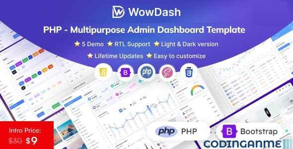 WowDash - PHP - Multipurpose Admin Dashboard Template