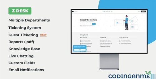 More information about "Z Desk - Support Tickets System with Knowledge Base and FAQs"