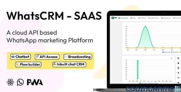 WhatsCRM - Chatbot, Flow Builder, API Access, WhatsApp CRM SAAS System