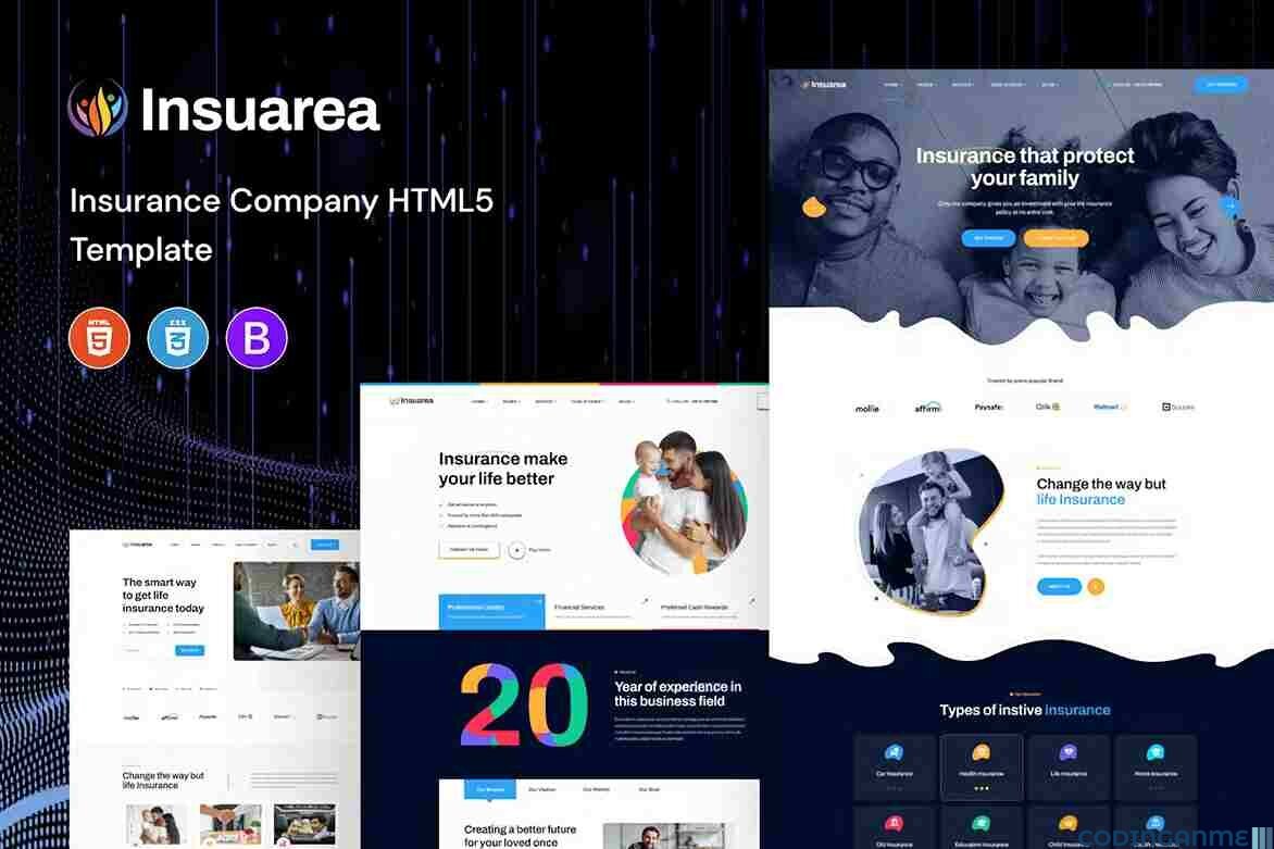 Insuarea - Insurance Company HTML5 Template