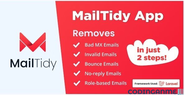 MailTidy - Email List Cleaner SAAS Application