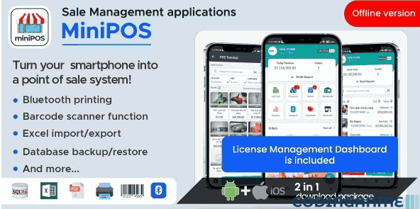 MiniPOS Offline - Xamarin.Forms Mobile POS Application with License System