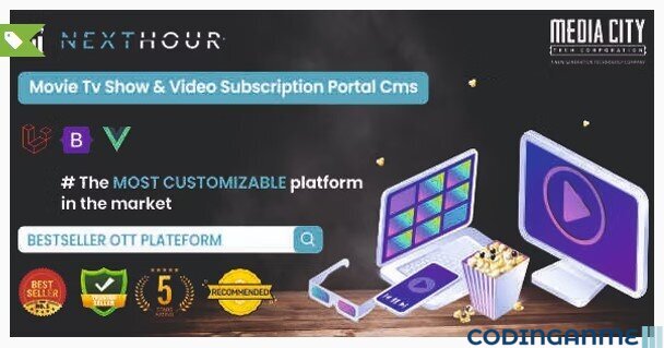 Next Hour - Movie Tv Show & Video Subscription Portal Cms