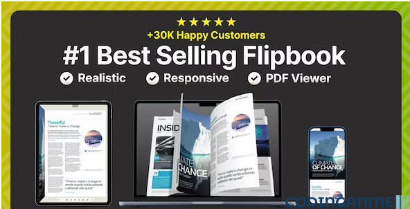 Real 3D FlipBook PDF Viewer WordPress Plugin