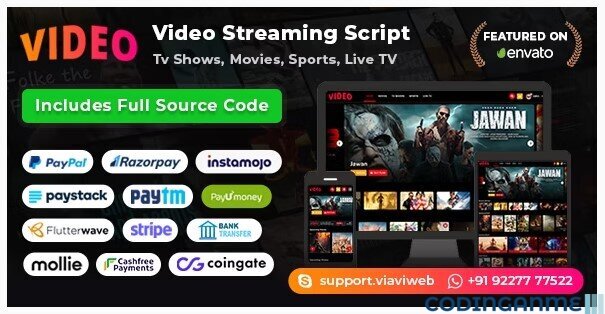 Video Streaming Portal (TV Shows, Movies, Sports, Videos Streaming, Live TV)