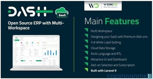 More information about "WorkDo Dash SaaS - Open Source ERP with Multi-Workspace"