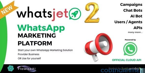 WhatsJet SaaS - A WhatsApp Marketing Platform with Bulk Sending, Campaigns & Chat Bots