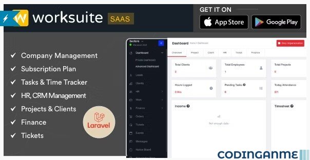 Worksuite Saas - Project Management System