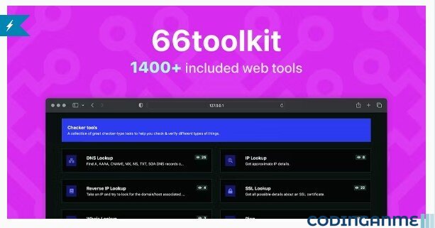 66toolkit - Ultimate Web Tools System (SAAS)