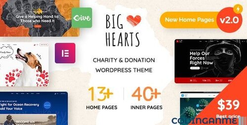 More information about "BigHearts - Charity & Donation WordPress Theme"