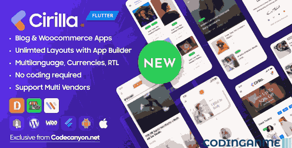 Cirilla - Multipurpose Flutter App For Wordpress & Woocommerce