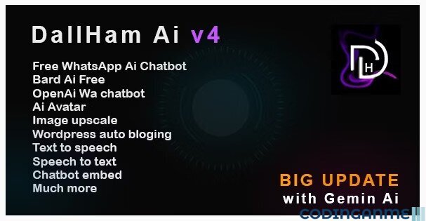 DallHam - Gemini Ai, WhatsApp Chatbot, Avatar Maker SAAS System