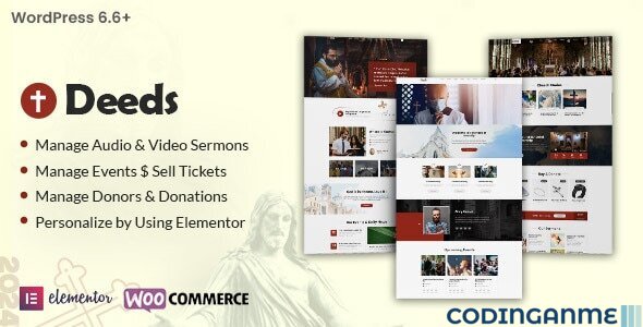 Deeds - The Best Church WordPress Theme