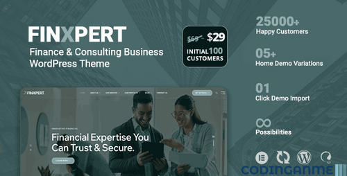 More information about "Finxpert - Finance & Consulting Business WordPress Theme"