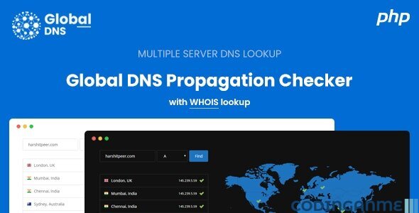 Global DNS - DNS Propagation Checker - WHOIS Lookup - PHP