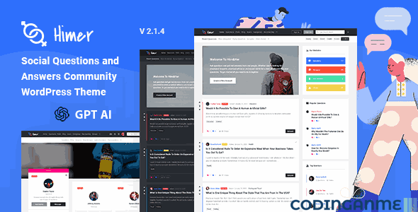 Himer - Social Questions and Answers WordPress Theme