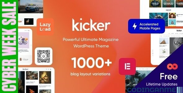 Kicker - Multipurpose Blog Magazine WordPress Theme + Gutenberg