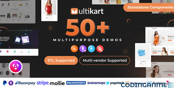 Multikart - Single or Multivendor eCommerce with Angular & Laravel REST API