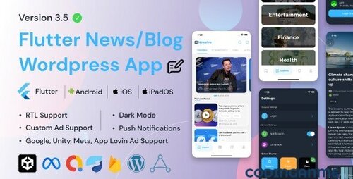 More information about "NewsPro - Blog/News/Article App For Wordpress"