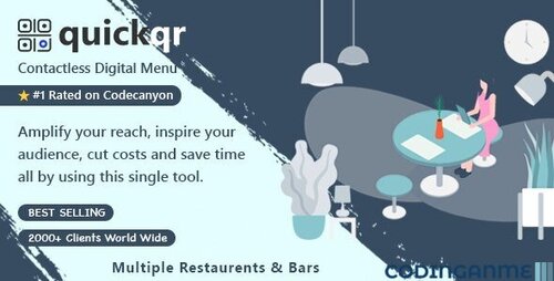More information about "QuickQR Pro - Saas - QR Code Restaurant Menu Maker - Laravel CMS"