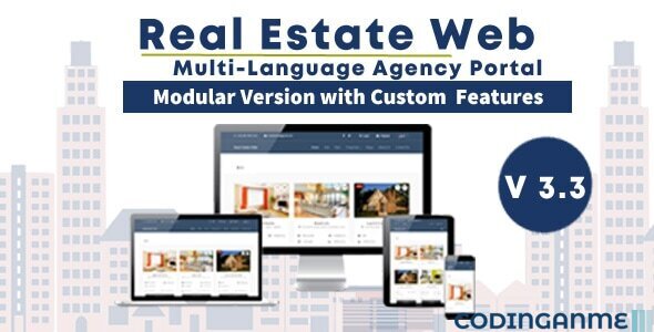 Real Estate Web - with Agency Portal and Multi-Language Management System