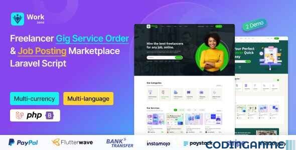 Workzone - Freelancer Marketplace for Gig Service Order & Job Posting Laravel Script