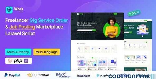 More information about "Workzone - Freelancer Marketplace for Gig Service Order & Job Posting Laravel Script"