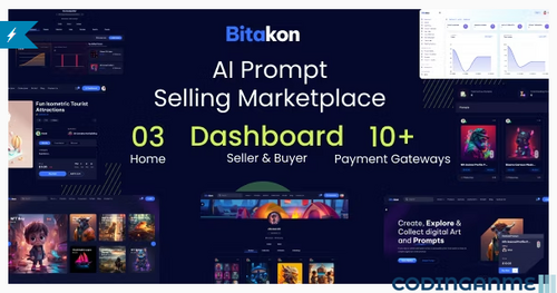 More information about "Bitakon - AI Prompt Buy Selling Marketplace (Multi Seller)"