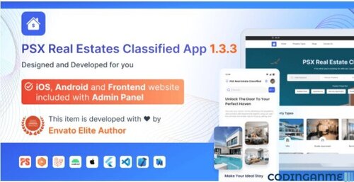 More information about "Property & Estate Classifieds | Broker Listings App with Full Frontend and Admin Panel"