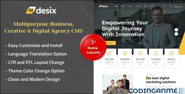 Desix - Multipurpose Business, Creative Digital Agency CMS