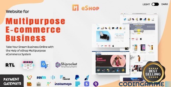 eShop Web - Multi Vendor eCommerce Marketplace / PHP CMS System