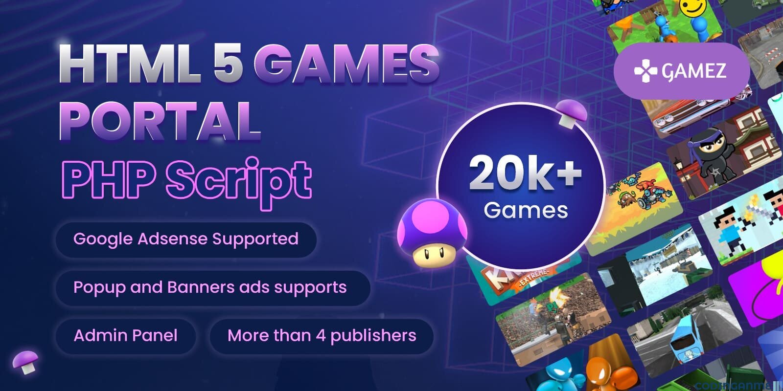 HTML5 Games Portal PHP Script