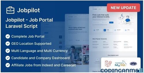 More information about "Jobpilot - Job Portal Laravel Script by templatecookie"