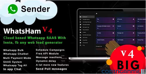 More information about "WhatsHam - Cloud based WhatsApp SASS, Wa Warmer, CRM"