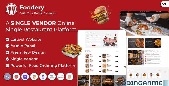 Foodefy - Single Restaurant Online Food Ordering Laravel Website Platform