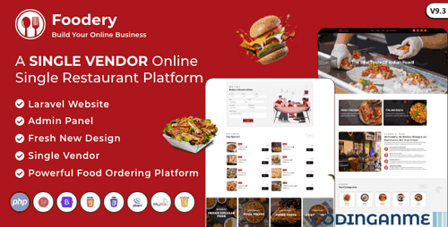 More information about "Foodefy - Single Restaurant Online Food Ordering Laravel Website Platform"