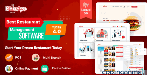 Khadyo Restaurant Software - Online Food Ordering Website with POS