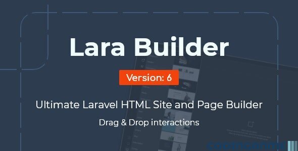 LaraBuilder - Laravel Drag&Drop SaaS HTML site builder