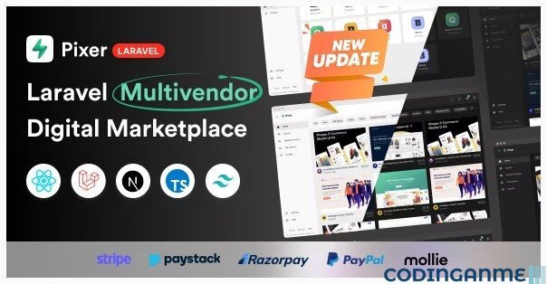 Pixer - React Laravel Ecommerce Multivendor Digital Marketplace