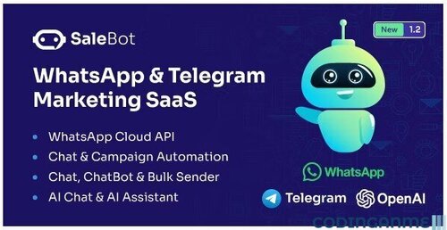 More information about "SaleBot - WhatsApp And Telegram Marketing SaaS"