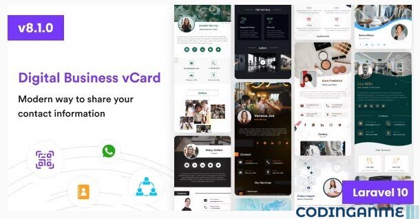 VCard SaaS - Digital Business Card Builder SaaS - Laravel VCard Saas